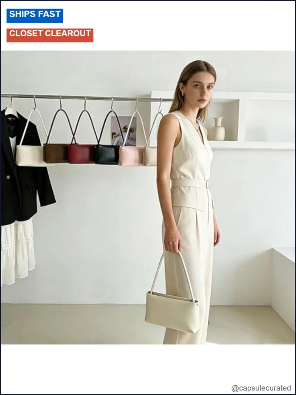 Mini Hobo Bag Faux Leather Underarm Shoulder Purse with Zipper